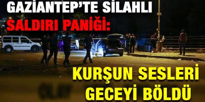 Gaziantep’te Silahlı Saldırı Paniği: Kurşun sesleri geceyi böldü