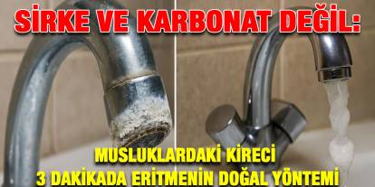 Sirke ve karbonat değil: Musluklardaki kireci 3 dakikada eritmenin doğal yöntemi