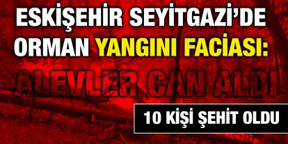 Eskişehir Seyitgazi’de Orman Yangını Faciası: 10 Kişi Şehit Oldu