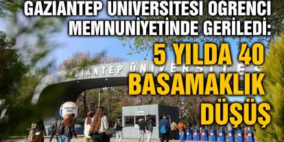 Gaziantep Üniversitesi Öğrenci Memnuniyetinde Geriledi: 5 Yılda 40 Basamaklık Düşüş