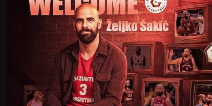 Gaziantep Basketbol, Zeljko Sakic'i renklerine bağladı