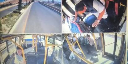 Gaziantep'te Özel Halk Otobüsü Şoförünün Kalp Krizi Anı Kamerada: Direksiyon Başında Hayatını Kaybetti