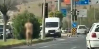 Gaziantep’te Şok Anlar: Çırılçıplak Sokağa Çıkan Adam Kameralarda