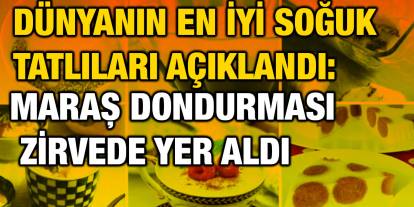 Dünyanın En İyi Soğuk Tatlıları Açıklandı: Maraş Dondurması Zirvede Yer Aldı