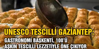 UNESCO Tescilli Gaziantep: Gastronomi Başkenti, 100’ü Aşkın Tescilli Lezzetiyle Öne Çıkıyor