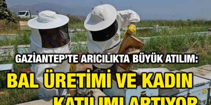 Gaziantep’te Arıcılıkta Büyük Atılım: Bal Üretimi ve Kadın Katılımı Artıyor