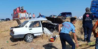 Gaziantep'te Feci Kaza! Hurdaya Dönen Araçta 1 Kişi Öldü, 1 Kişi Yaralandı