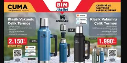 BİM 15 Ağustos 2025 Cuma Kataloğu Yayında: Ev Gereçlerinden Teknoloji Ürünlerine Büyük İndirim Fırsatları