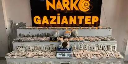 Gaziantep’te 21 kilo reçine esrar ele geçirildi: 4 şahıs tutuklandı