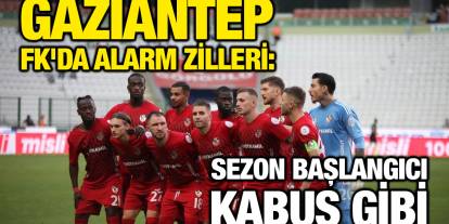 Gaziantep FK'da Alarm Zilleri: Sezon Başlangıcı Kabus Gibi