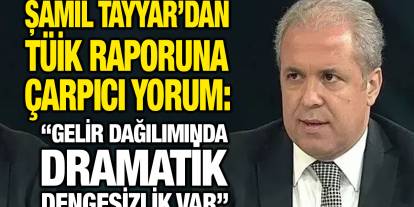 Şamil Tayyar’dan TÜİK Raporuna Çarpıcı Yorum: “Gelir Dağılımında Dramatik Dengesizlik Var”