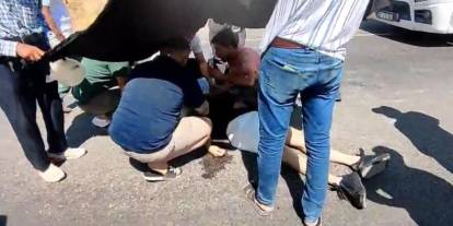 Gaziantep'te Tesla aracının fotoğrafını çekerken tır çarptı: 1 yaralı