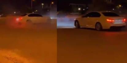 Gaziantep’te drift atarak tehlike saçtı! Ehliyetine el konuldu, 46 bin TL cezayı da yedi