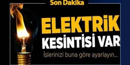 Gaziantep’te 19 Eylül’de Hangi Bölgelerde Elektrik Kesintisi Olacak?