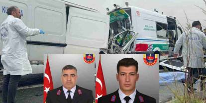 Şehitlerimiz Var... Jandarma aracına minibüs çarptı