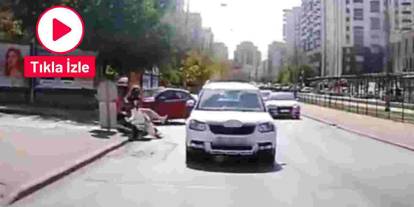 Gaziantep'te motorlu kuryeyi hayattan koparıyordu: O anlar araç kamerasında