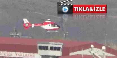 Van’dan Gaziantep’e helikopter ambulansla hasta nakli