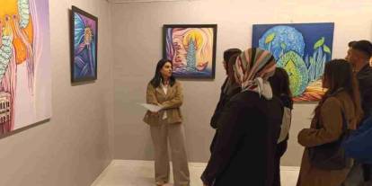 Güzel Sanatlar Fakültesi Öğrencilerinden SANKO Sanat Galerisine ziyaret