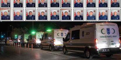 Gürcistan’da şehit olan 20 askerin naaşlarının adli tıptaki işlemleri tamamlandı