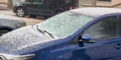 Gaziantep’te Dolu ve Sağanak Şehri Hazırlıksız Yakaladı