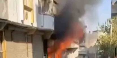 Gaziantep’te İşyeri Alev Alev Yandı!