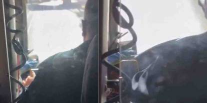 Gaziantep’te Otobüste Skandal Görüntü! Bakın Şoför Ne Yapıyor?