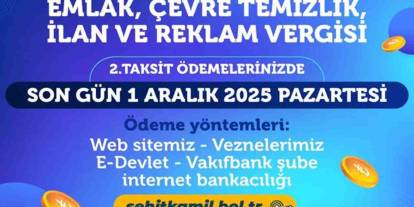 Gaziantep’te Vergi Uyarısı! Şehitkamil’de Son Gün Yaklaşıyor