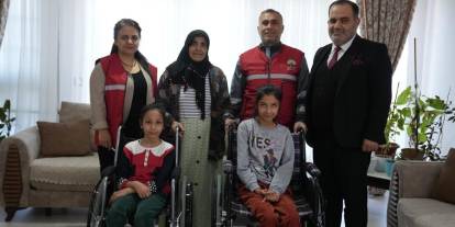 Şehitkamil’den özel ihtiyaçlı bireylere tekerlekli sandalye