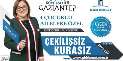 Gaziantep’te 4 Çocuklu Ailelere Çekilişsiz Konut Fırsatı! Şartlar Açıklandı
