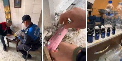 Gaziantep’te Kasapta Skandal! Kaçak Alkol İmalathanesi Çıktı