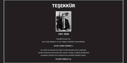 PALMET Enerşi A.Ş. Teşekkür
