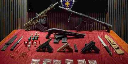 Gaziantep’te çok sayıda silah ele geçirildi: 7 gözaltı