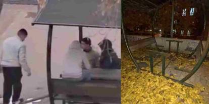 Gaziantep'te Bunuda Yaptılar: Parktaki Bankı Kırıp Yaktılar!