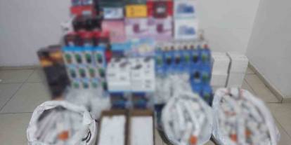 Gaziantep’te 1,3 milyon TL’lik kaçak elektronik eşya ele geçirildi: 1 gözaltı