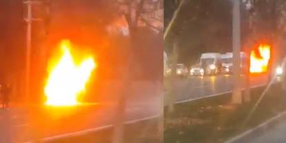 Gaziantep'te Faciadan Dönüldü! İşçi servisi cayır cayır yandı! Video Haber