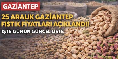 25 Aralık Gaziantep Fıstık Fiyatları Açıklandı! İşte Günün Güncel Liste