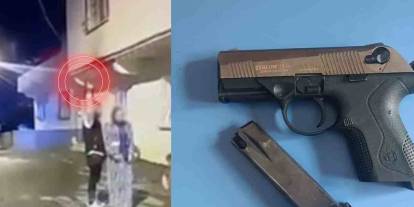 Gaziantep'te çocuğun yanında silahla havaya ateş eden şahıs yakalandı