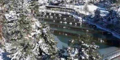 Kar yağışı sonrası Gaziantep’te kartpostallık görüntüler