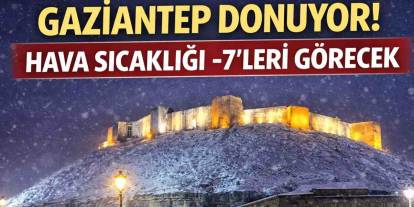 Gaziantep Donuyor! Hava Sıcaklığı Bu Gece Eksi 7'leri Görecek