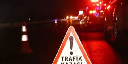 Gaziantep otobanında gece vakti feci kaza! Kamyonet yandı kilometrelerce kuyruk oluştu