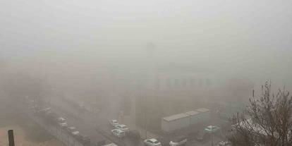 Gaziantep’te gecede etkili olan sis görüş mesafesini düşürdü