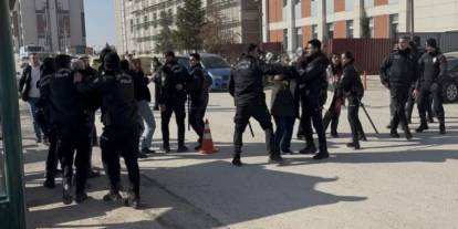 Gaziantep adliye önünde ortalık savaş alanına döndü!