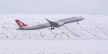 Gaziantep Havalimanı Uçuşa Hazır: Kar Uçuşlara Engel Olamadı