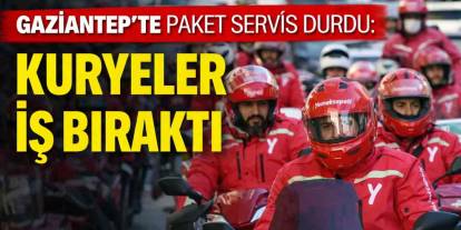 Gaziantep’te Paket Servis Durdu: Kuryeler İş Bıraktı