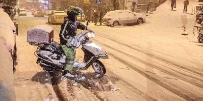 Gaziantep’te Motokuryelere Kar Engeli! Yasak Saat 13.00’te Başlıyor