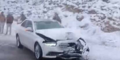 TAG Otoyolu Gaziantep kesiminde çok sayıda kaza meydana geldi