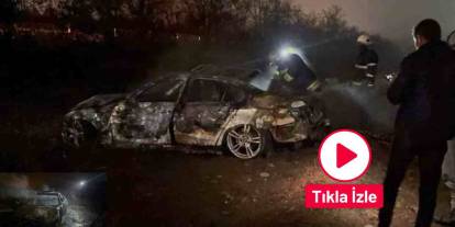 Gaziantep’te Canlarını son anda kurtardılar Otomobil Yandı, 3 Kişi Son Anda Kurtuldu!