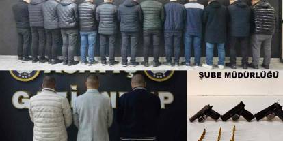 Gaziantep'te Karagöz Mahallesinde Silahlı Çatışma! 10 Tutuklama