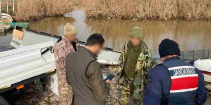 Gaziantep'te yasak bölgede avlanan 3 şahıs, jandarma ekiplerince yakalandı