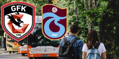 Gaziantep FK - Trabzonspor Maçında Toplu Ulaşım Ücretsiz